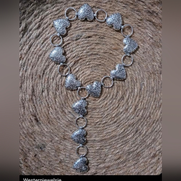 Vintage Carved Heart Necklace - Picture 1 of 7